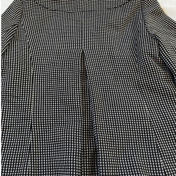 Ann Taylor Black White Dot Suit Blazer 3 Button Puff Sleeve Jacket - 4 - Picture 9 of 10